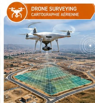 Drone utilisé pour la cartographie aérienne