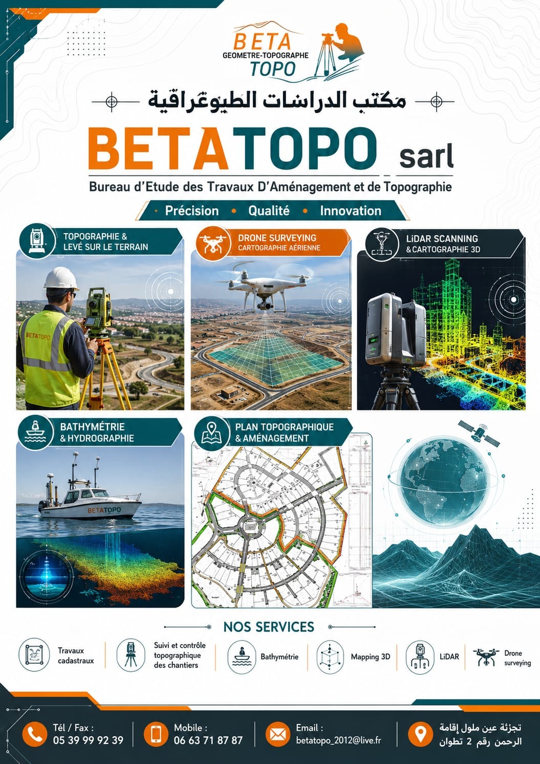 Présentation des services du bureau BETATOPO